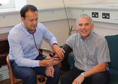 Minister for Health Leo Varadkar and Sporting Legend Tony Ward