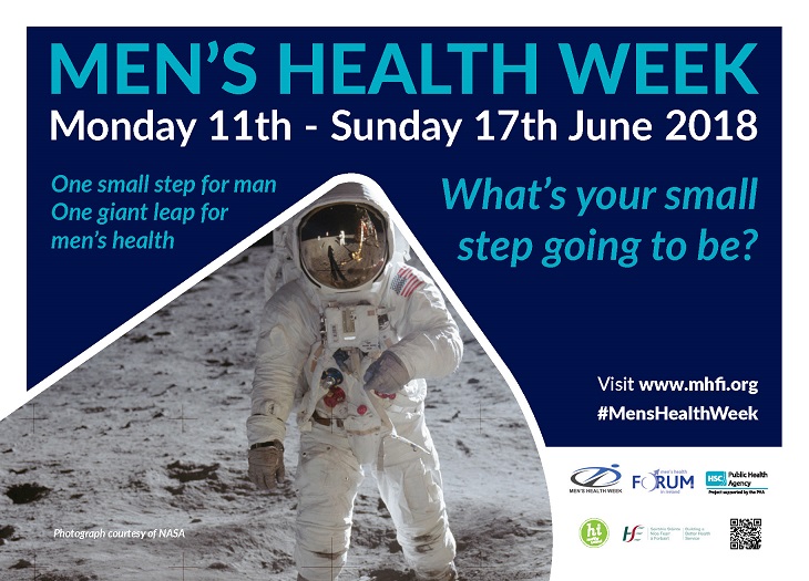 Front of Men's Health Week 2018 Postcard